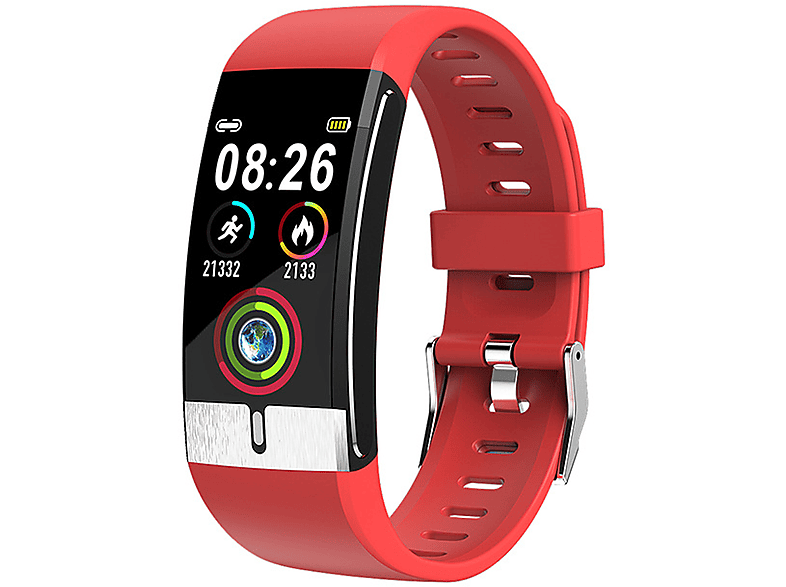Rot Silikon, BRIGHTAKE Smartwatch E66-Uhren