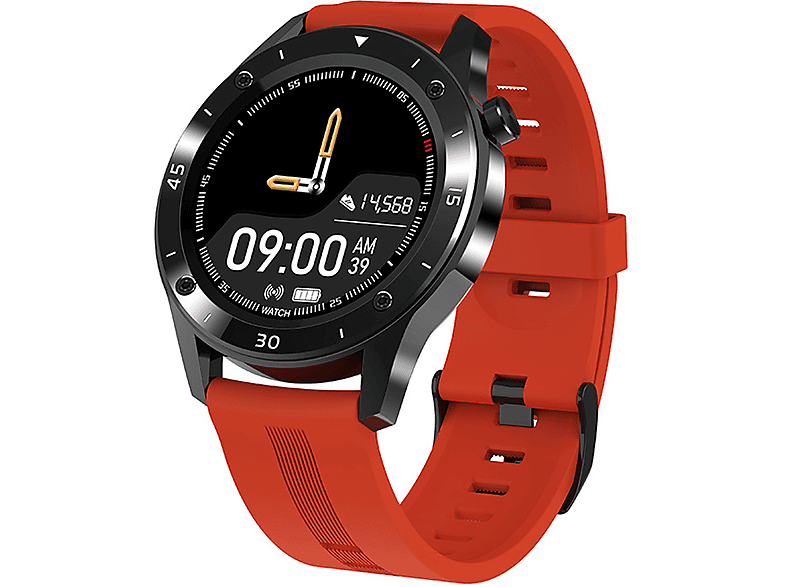 Offizieller Outlet-Versandhandel BRIGHTAKE Smart Watch Red Touch Track Bracelet Rot Heart Silikon, GPS Pressure Rate Blood HD Smartwatch Screen Full Exercise