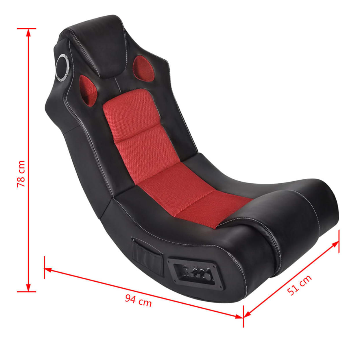 VIDAXL 241961 Gaming Stuhl, Rot