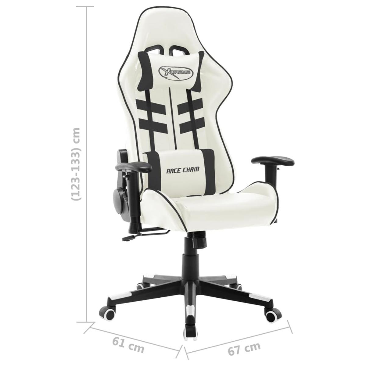 VIDAXL Gaming Stuhl, Weiß 20535