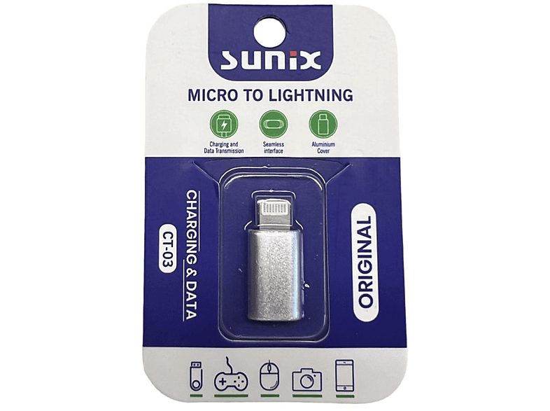 Sonderpreismarke SUNIX Micro-USB auf iOS Kabeladapter