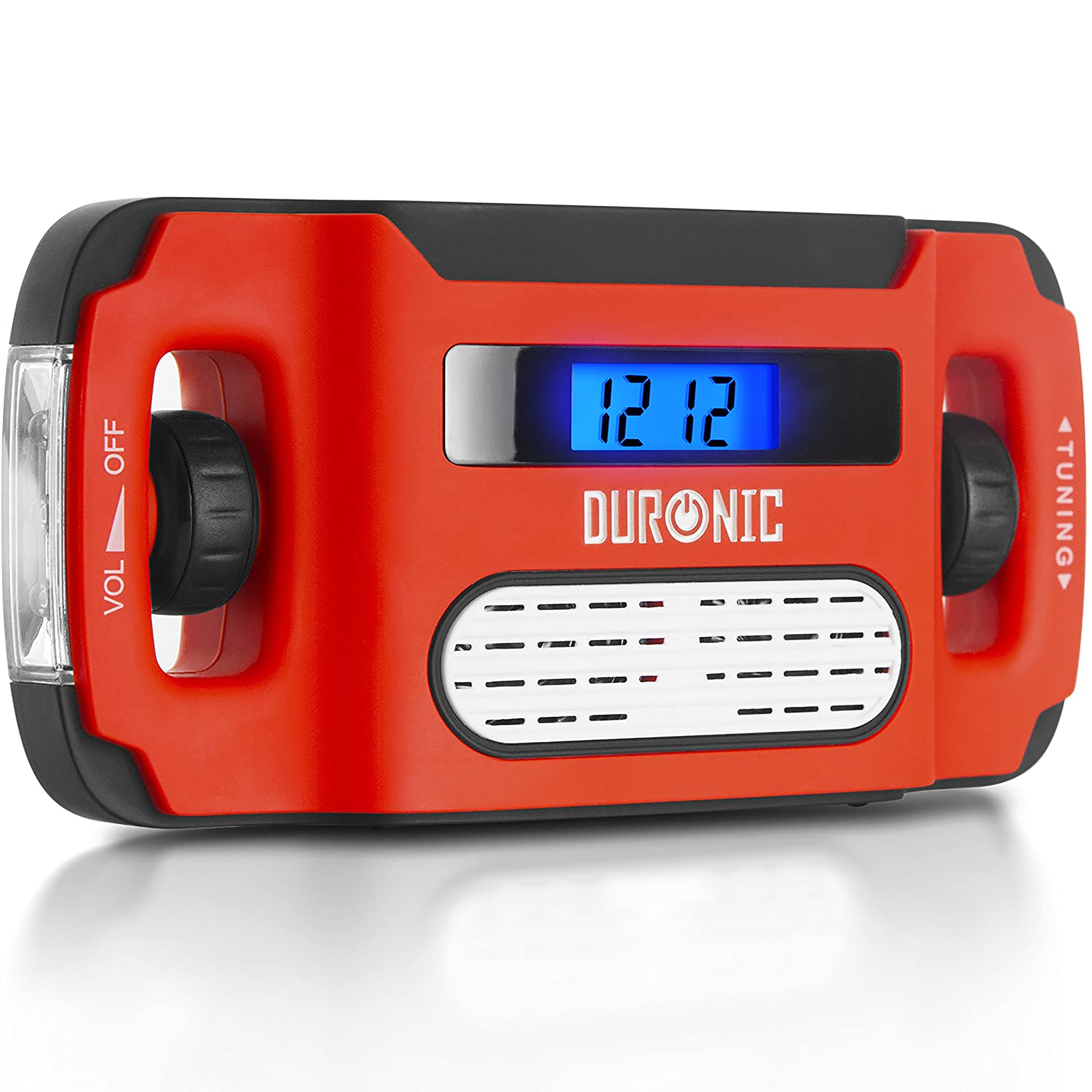 DURONIC Apex Kurbelradio, Rot AM/FM, FM