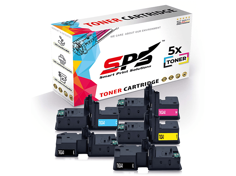 SPS S-13579 Toner Magenta TK5230Y (TK5230K Schwarz / Cyan TK5230M Gelb Ecosys P5526CDW) TK5230C