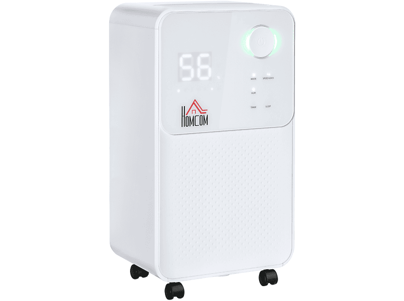 HOMCOM Deshumidificador Eléctrico 12L/día Depósito de Agua 2,5L Deshum –  Bechester