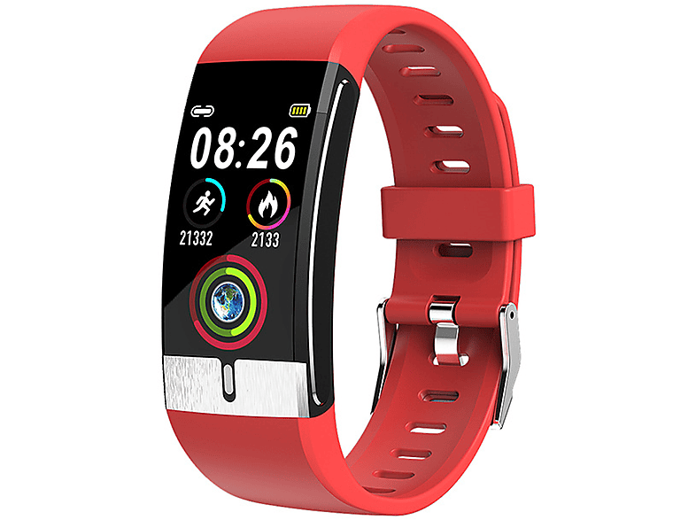 Rot Silikon, Smartwatch E60-Uhren DECOME