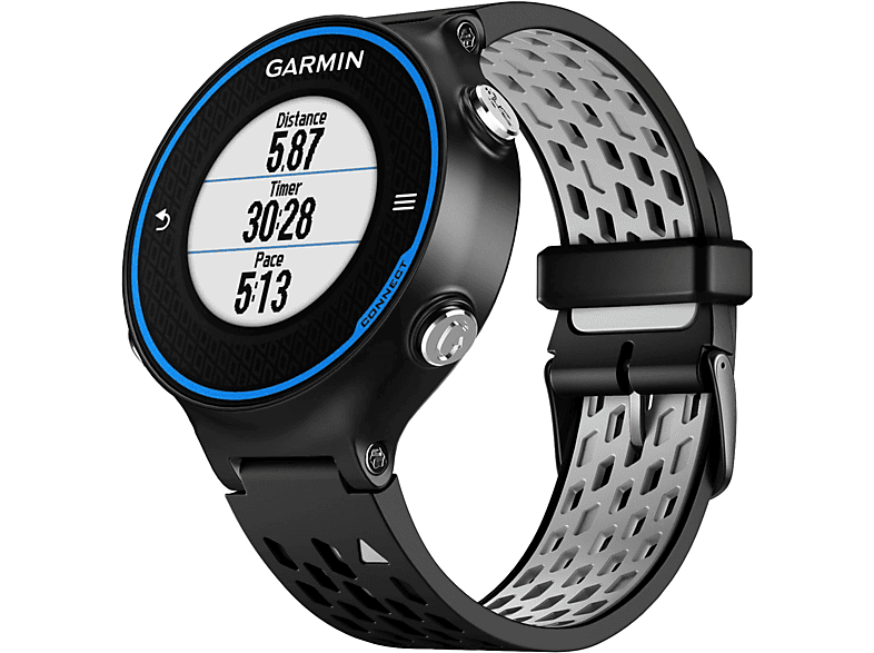 INF Garmin 620/630/220/230/235 Schwarz / Armband Approach / Garmin, Ersatzarmband, Forerunner Grau Forerunner / 620/630/220/230/235/735XT S6, Schwarz/Grau, 735XT