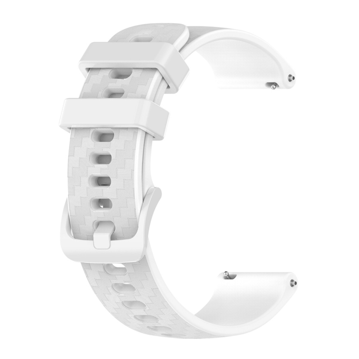 für mm, Watch INF mm Weiß, Ersatzarmband, 40 2 Watch /44 mm Omega/Huawei/Samsung Armband Galaxy Galaxy Samsung, 20 Weiß Silikon Active