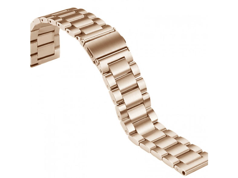 INF Armband kompatibel mit Huawei Watch GT Edelstahl Gold, Ersatzarmband, Huawei, GT/GT2 Pro, Gold