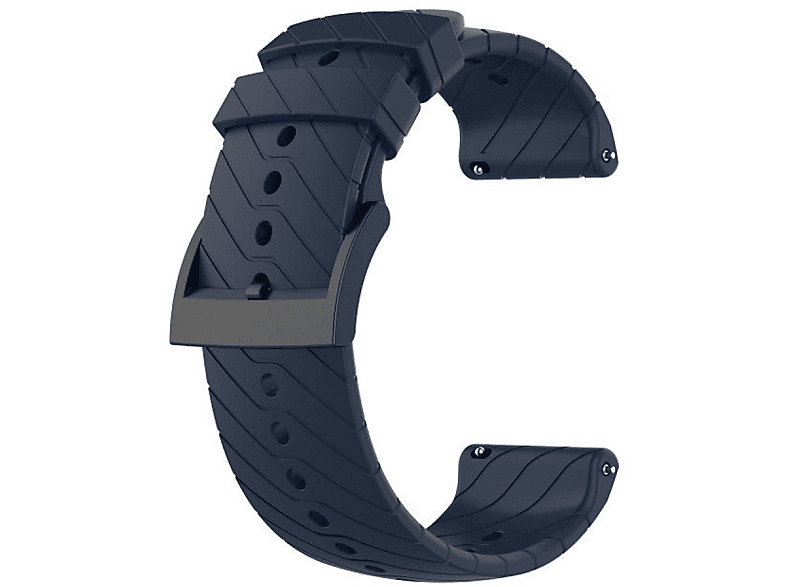 INF Suunto 7/9/9 Baro / D5 Armband Silikon Marineblau, Ersatzarmband, Suunto, Suunto 7/9/9 Baro / D5, Marineblau | Smartwatch Armbänder
