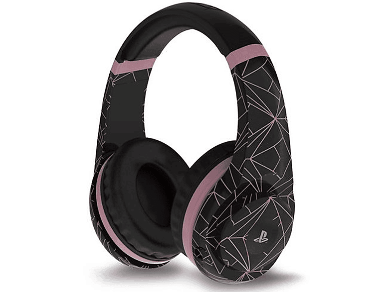 GAMERS ROSE 4 BLK Headset Schwarz/Roségold GOLD.ED.-ABSTRACT, PRO4-70-RGA Gaming HEADSET On-ear