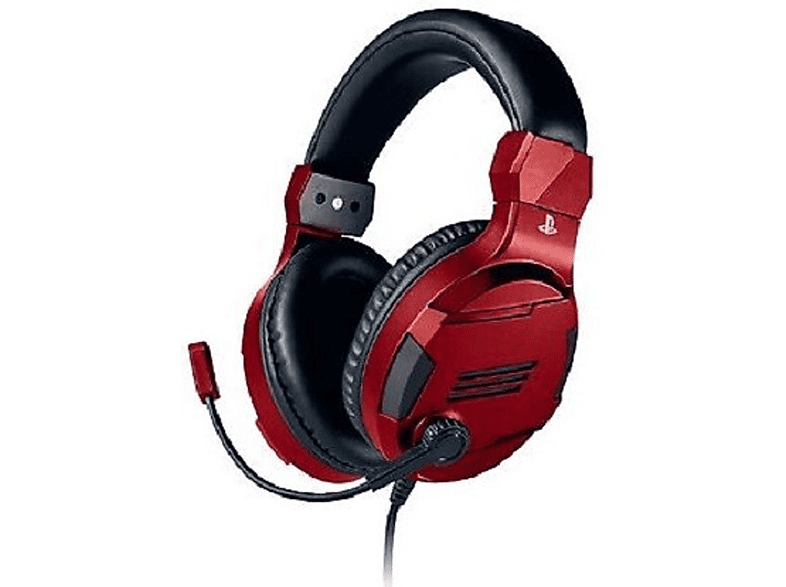 NACON PS4 STEREO-HEADSET RED Gaming Headset V3 PLAYST, Rot/Schwarz Over-ear