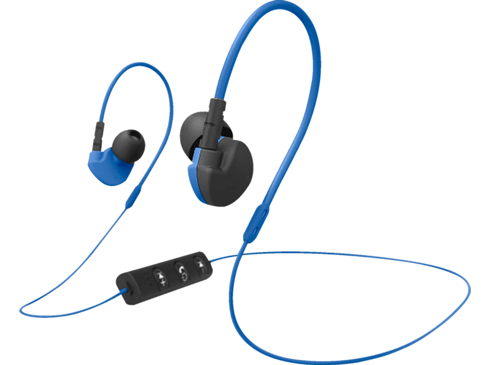 BT Blau/Schwarz CLIPON M, ACTIVE Kopfhörer In-ear STEREO OH HAMA Bluetooth 177096