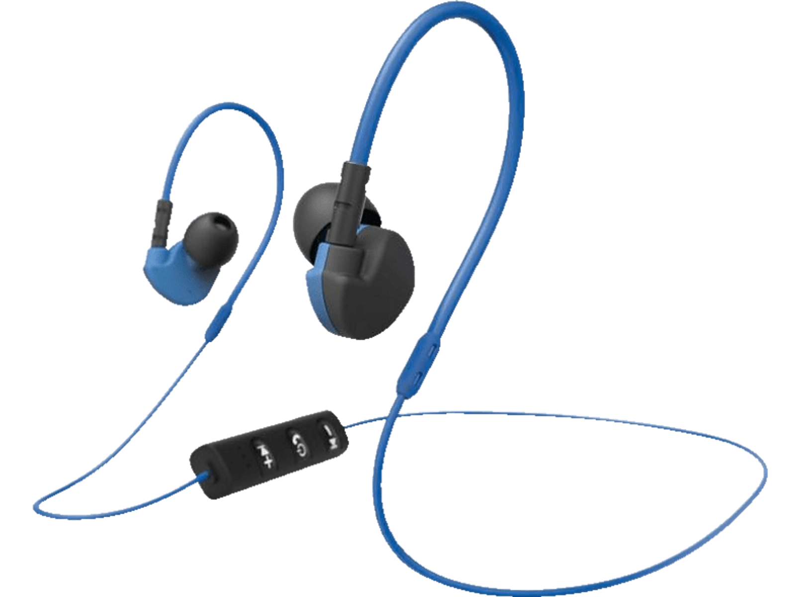HAMA 177096 BT STEREO OH M, Kopfhörer Blau/Schwarz ACTIVE In-ear Bluetooth CLIPON