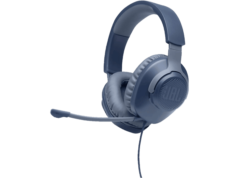 JBL QUANTUM 100 BLUE, On-ear Gaming Headset Blau | Headsets