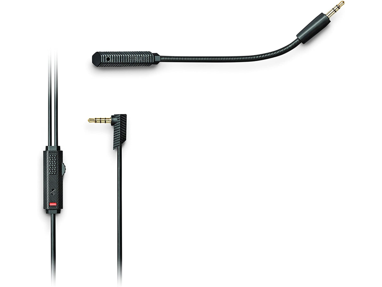 Kabel mikrofonowy z regulacją głośności i złączem jack 3,5 mm.