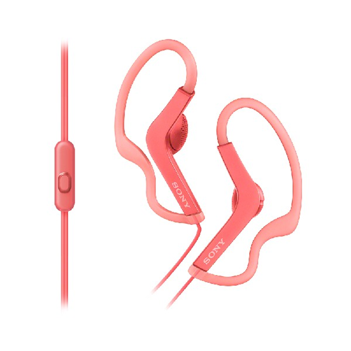 Auriculares botón con cable - MDRAS210 SONY, Supraaurales, Rosa