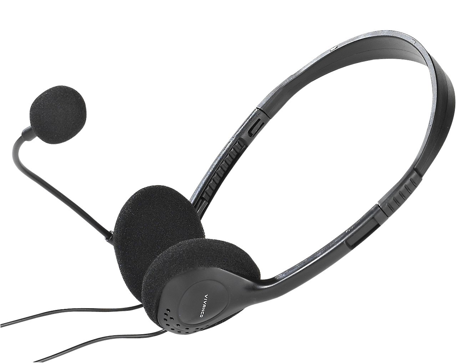 36651, On-ear Headset Schwarz VIVANCO