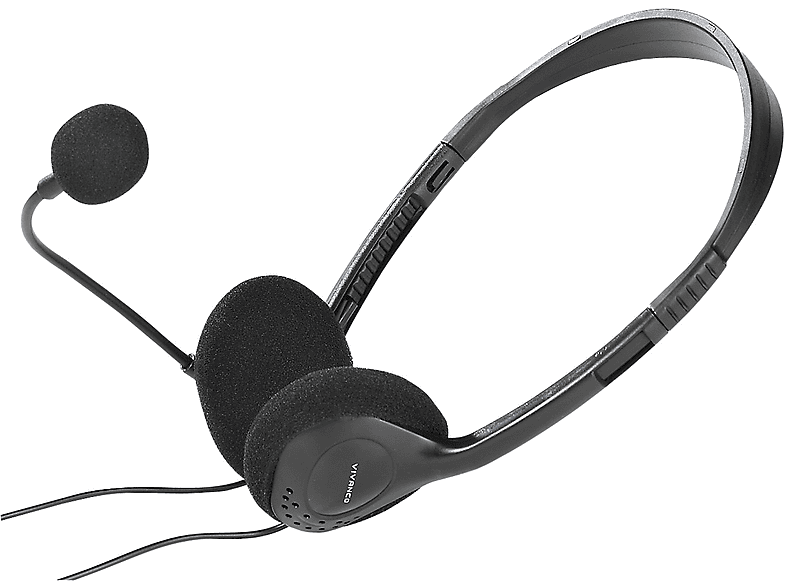 VIVANCO 36651, On-ear Headset Schwarz | Headsets