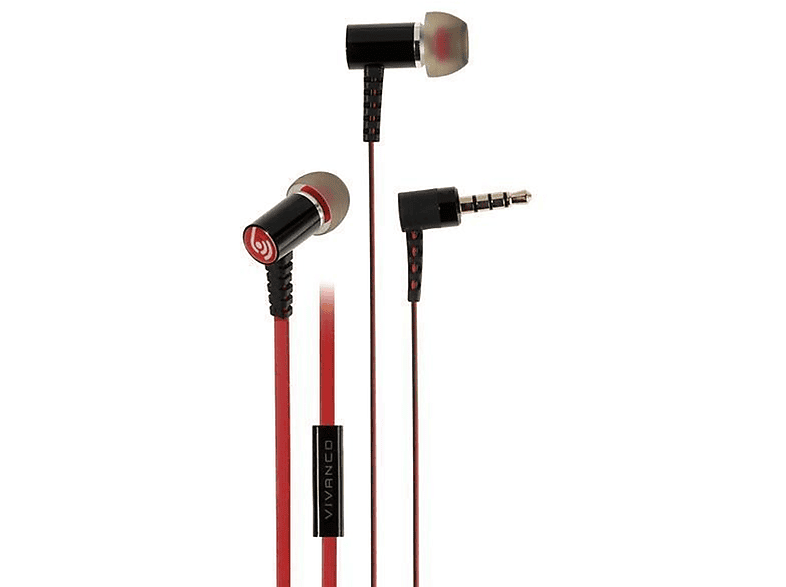 In-Ear-Kopfhörer In-ear Rot VIVANCO 37575,