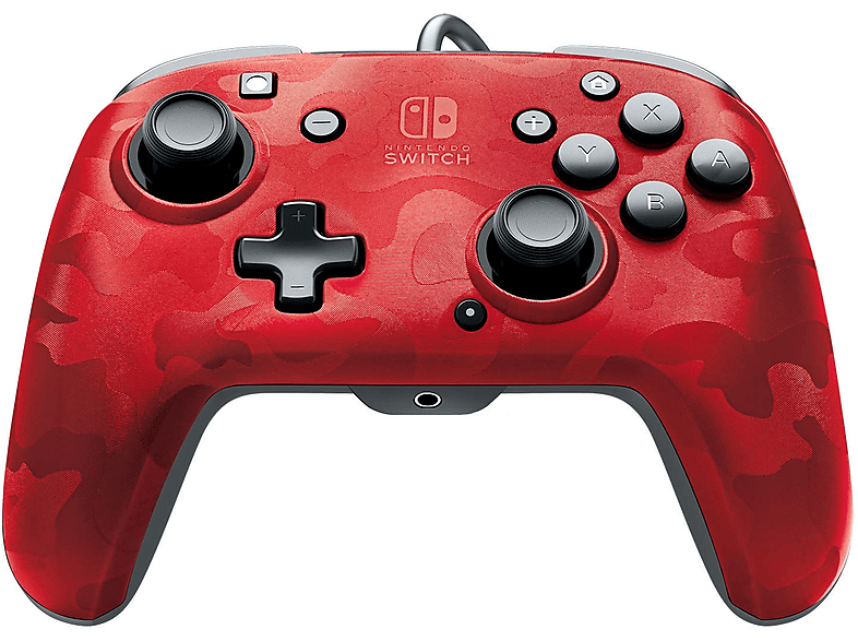 PDP 500-134-EU-CM04 WIRED CONTROLLER FACEOFF DELUXE Controller Rot/Camouflage