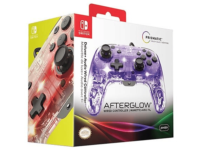 PDP 500-132-EU WIRED CONTROLLER AFTERGLOW DELUXE AUDIO Controller Durchsichtig