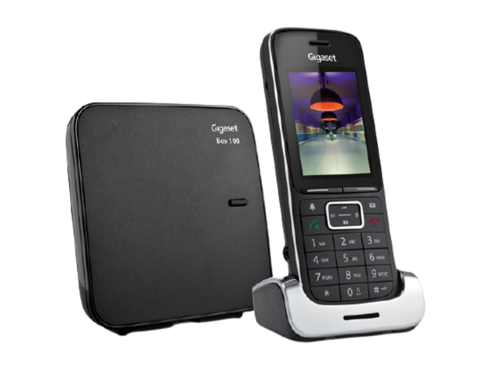 Teléfono - Gigaset SL450, Inalámbrico, Analógico, Negro