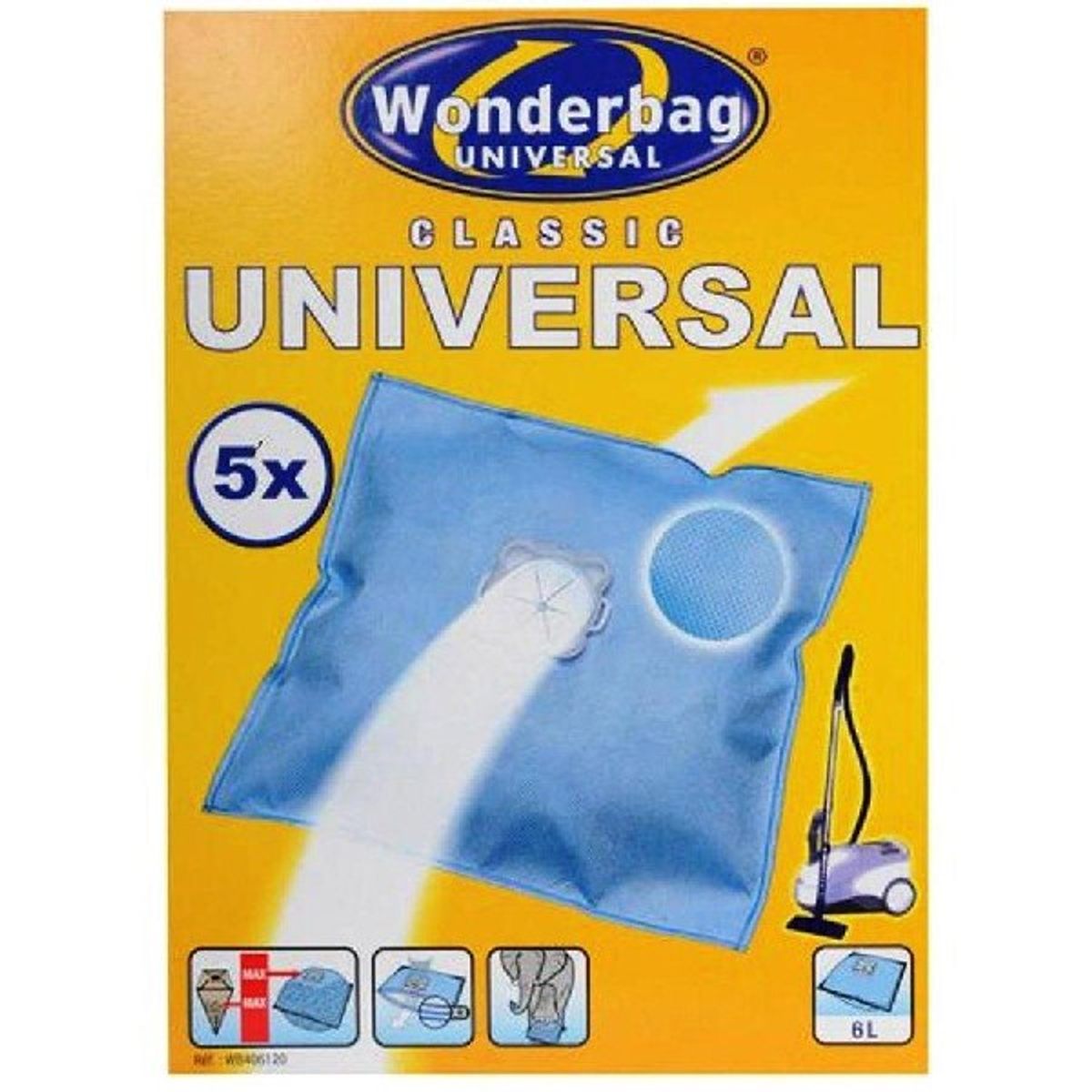 Sacchi Universali ROWENTA Wonderbag WB406120 - 10 Pezzi Per Aspirapolvere