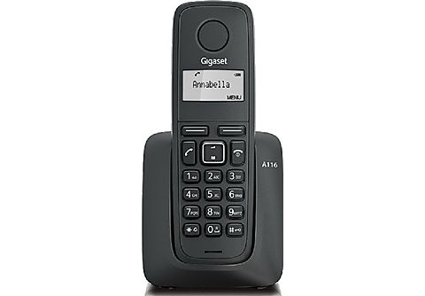 Teléfono para casa - A116 GIGASET, Negro