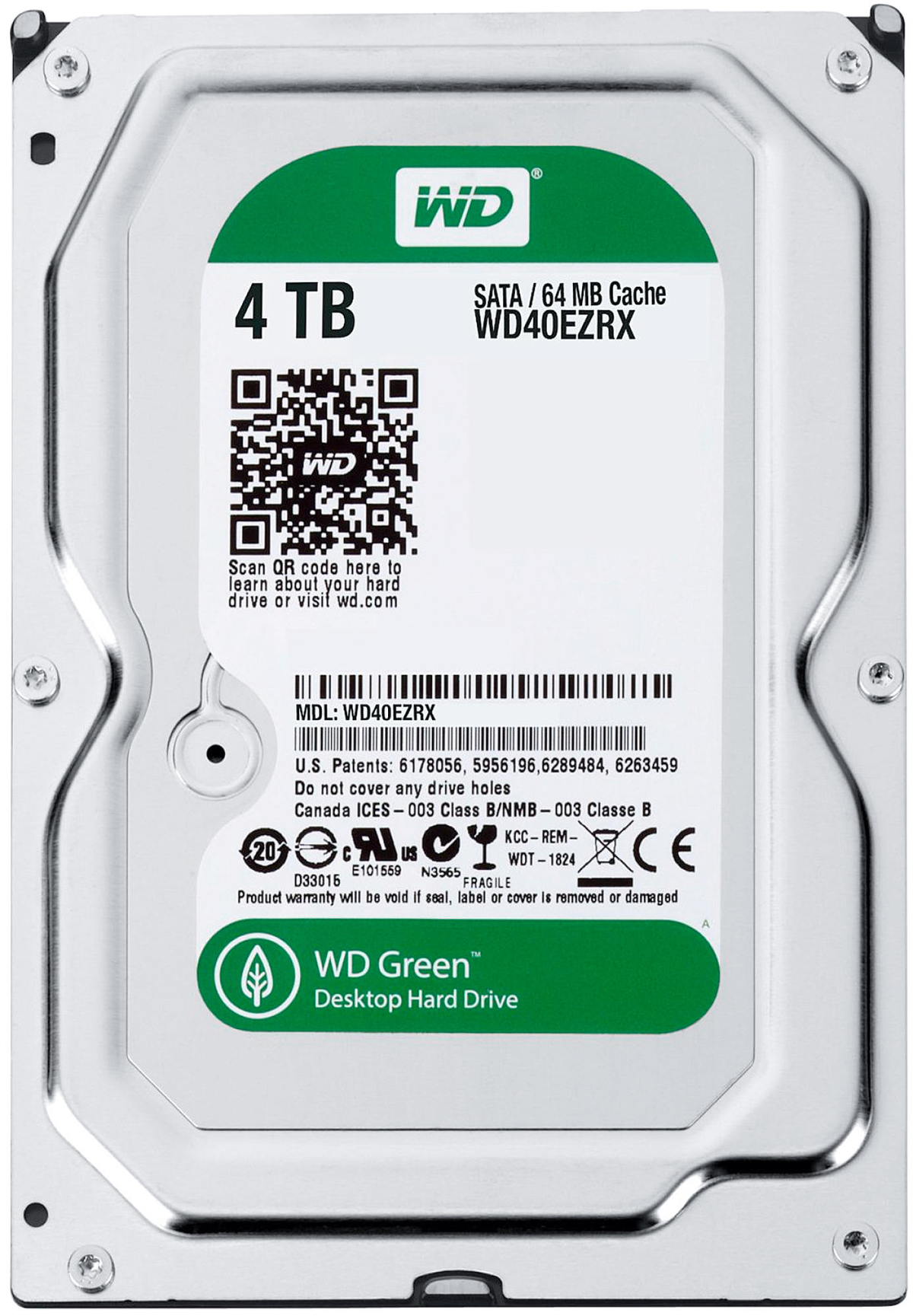 intern TB, 4 3,5 6GB/S, 5400 DIGITAL WESTERN 64MB 4TB HDD, Zoll, WDBH2D0040HNC