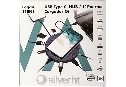 Hub  - 17127 Silver HT, Negro