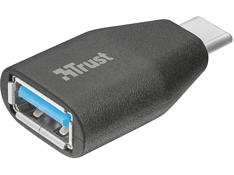 TRUST 22627 USB-C TO USB 3.1 ADAPTER, Data + Video Adapter, Schwarz