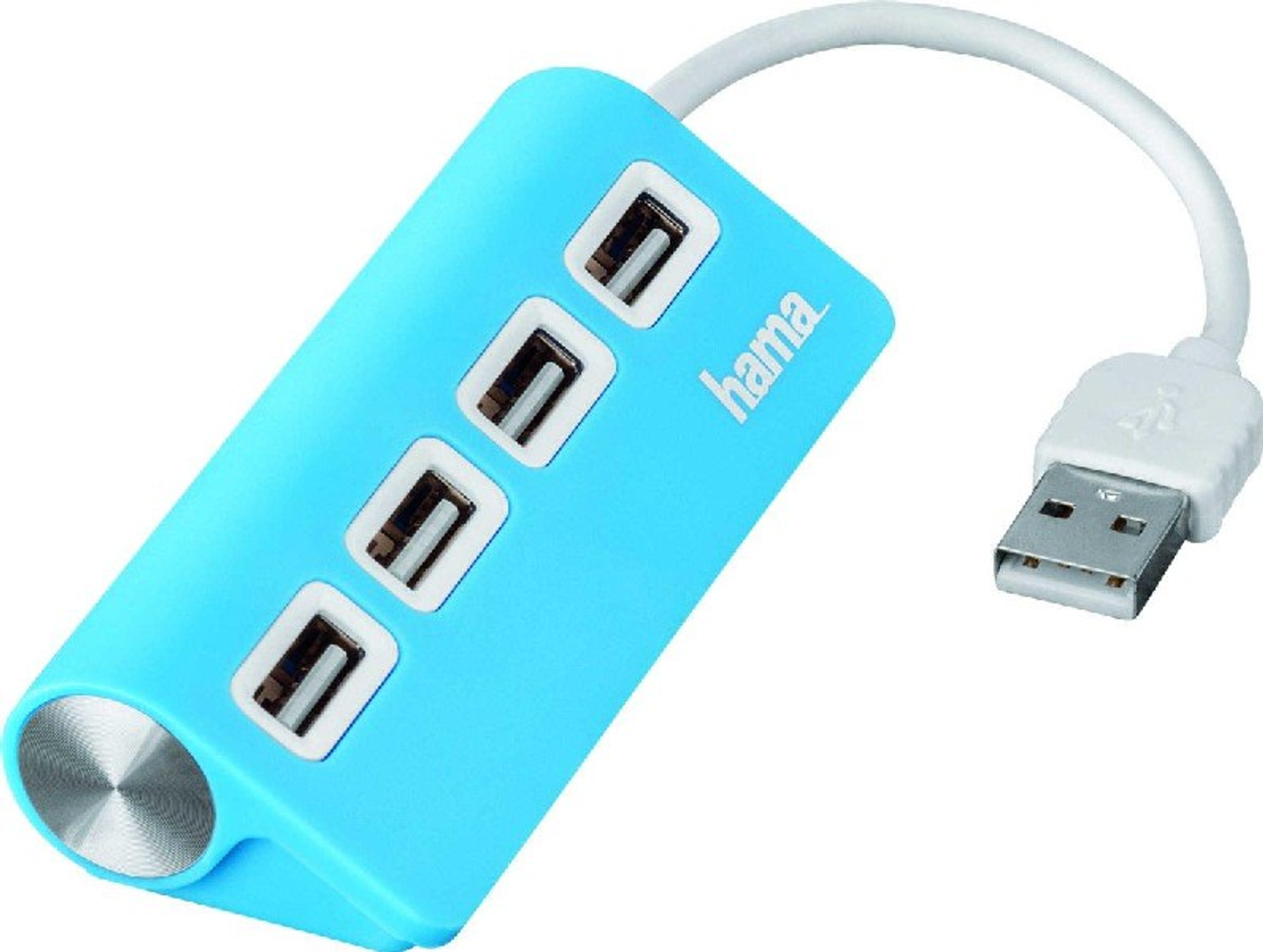 HAMA 012179 MB, Hub, Blau 1:4 BL O.NETZ USB HUB 2.0 USB