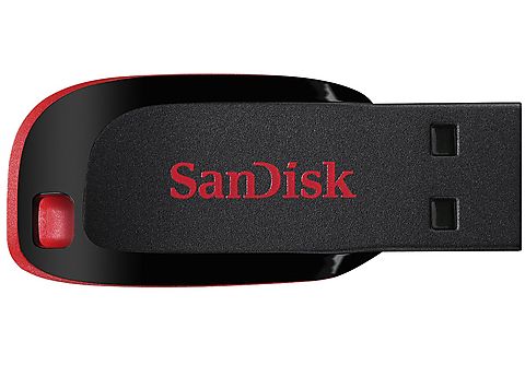 Memoria USB 16 GB  - Cruzer Blade SANDISK, NEGRO