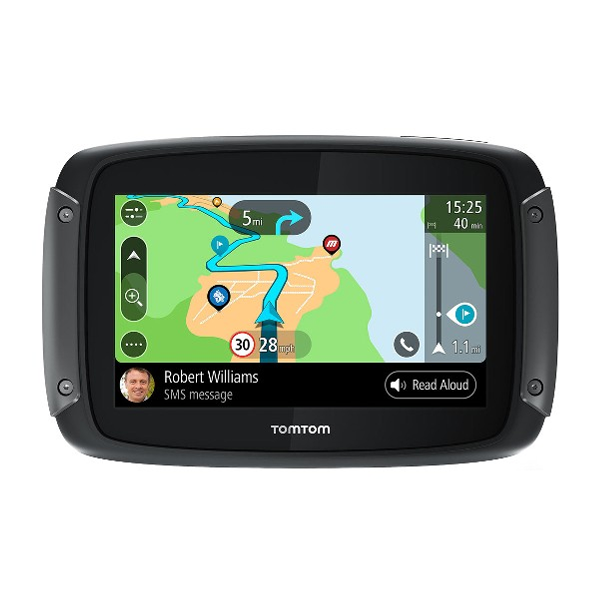 GPS Rider 50 - TOMTOM, 4,3 "", EuropaMapas, Negro