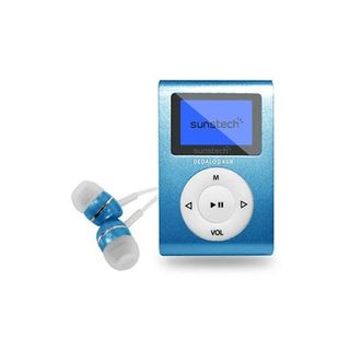 Reproductor MP3  - DEDALOIII Azul SUNSTECH, 4 GB, 4 h, Azul
