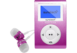 Reproductor MP3  - DEDALOIII PK SUNSTECH, 8 GB, 4 h, Rosa