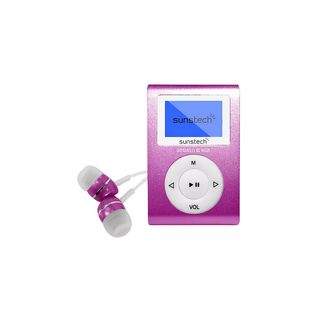 Reproductor MP3  - DEDALOIII PK SUNSTECH, 8 GB, 4 h, Rosa