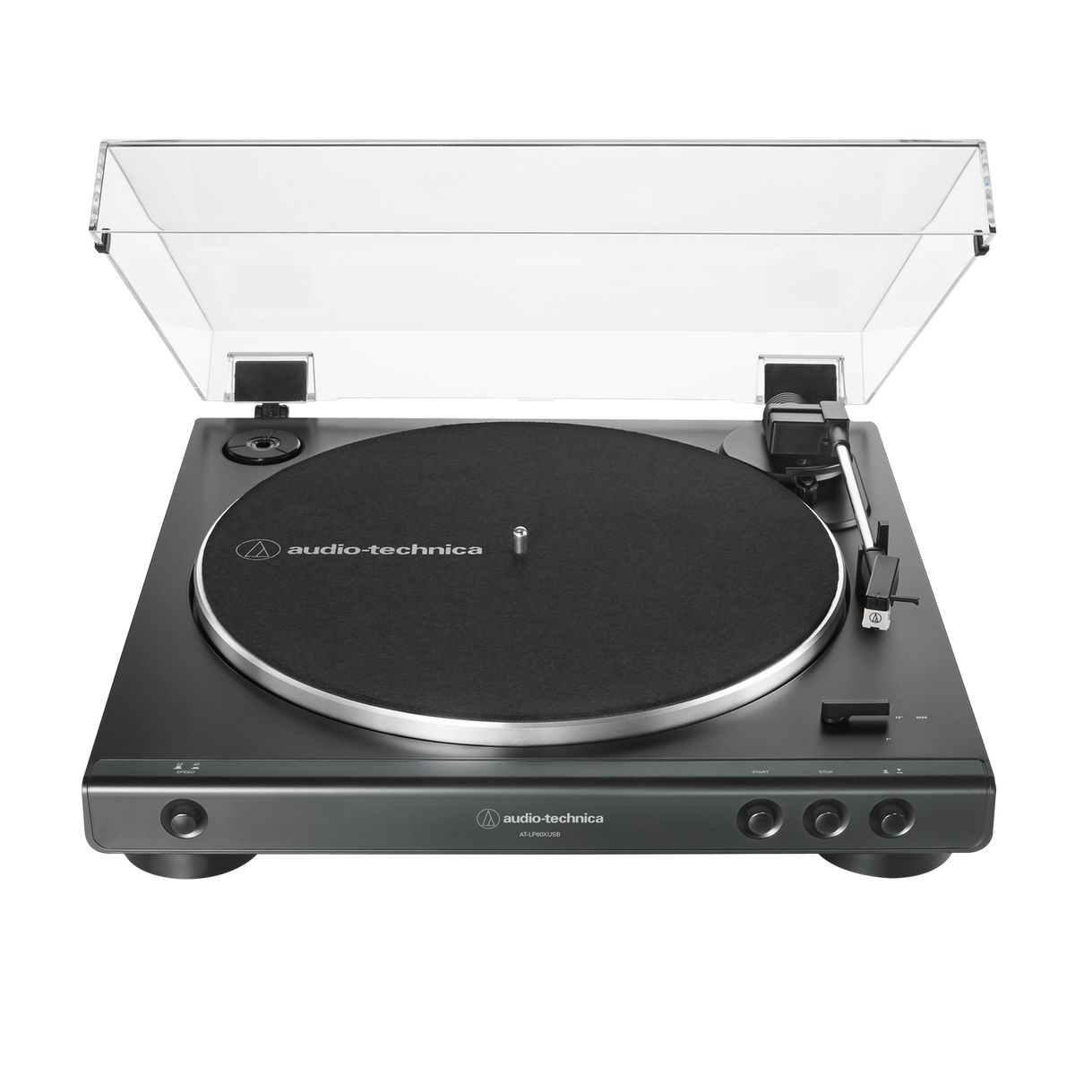 Tocadiscos - AT-LP60XBTBK AUDIO-TECHNICA, Previo “PHONO”: 2.5mV nominal at 1kHz, 5cm/sec. Previo “LINE”: 150mV nominal at
1kHz, 5cm/sec, 2 velocidades: 33-1/3 y 45 rpm, Negro