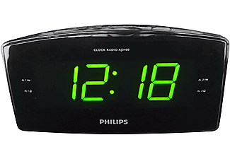 Radio reloj AJ3400/12;PHILIPS, Negro