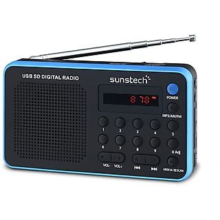 Radio portátil  - RPDS32BL SUNSTECH, Azul, Negro