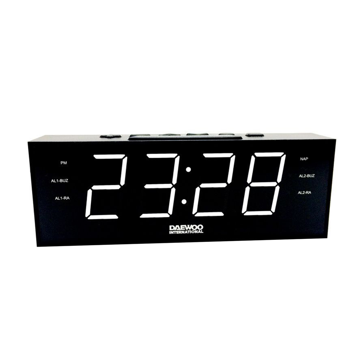 Radio despertador pantalla LED - DCR-560 DAEWOO, Negro