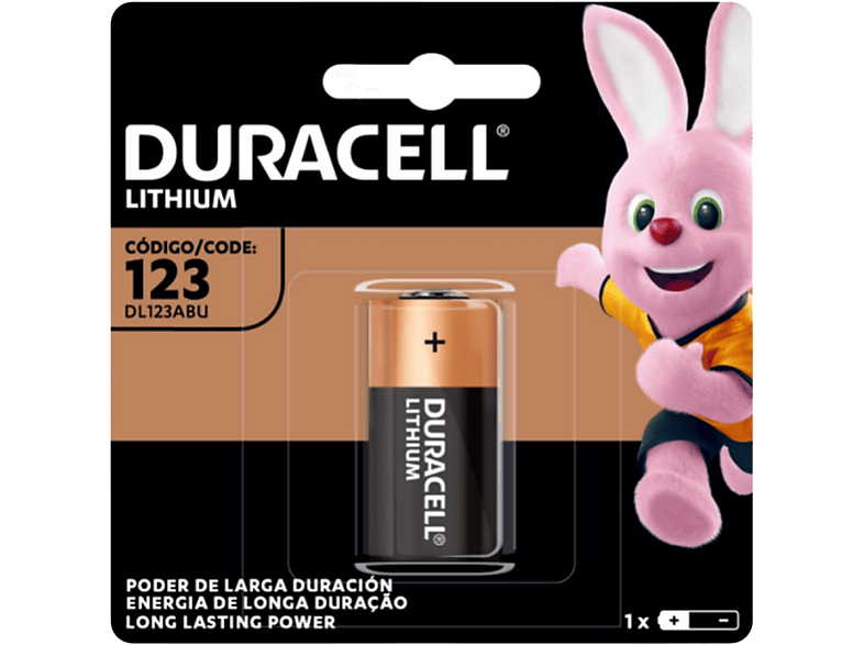 DURACELL 123106 ULTRA M3 123 BG1 CR123A Batterie, Lithium, 3 Volt 1 Stück