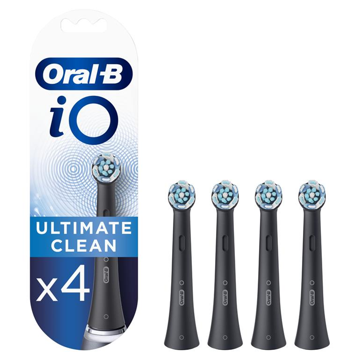 Ultimate iO Stück(e) Schwarz ORAL-B Oral-B Aufsteckbürste Elektrischer 80335628 Zahnbürstenkopf Clean 4