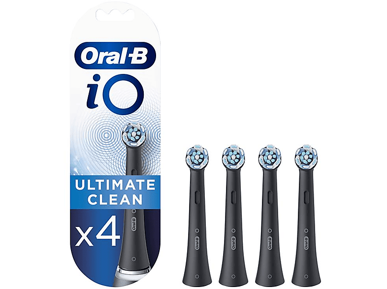 ORAL-B Oral-B iO Ultimate Clean 80335628 Elektrischer Zahnbürstenkopf 4 Stück(e) Schwarz Aufsteckbürste