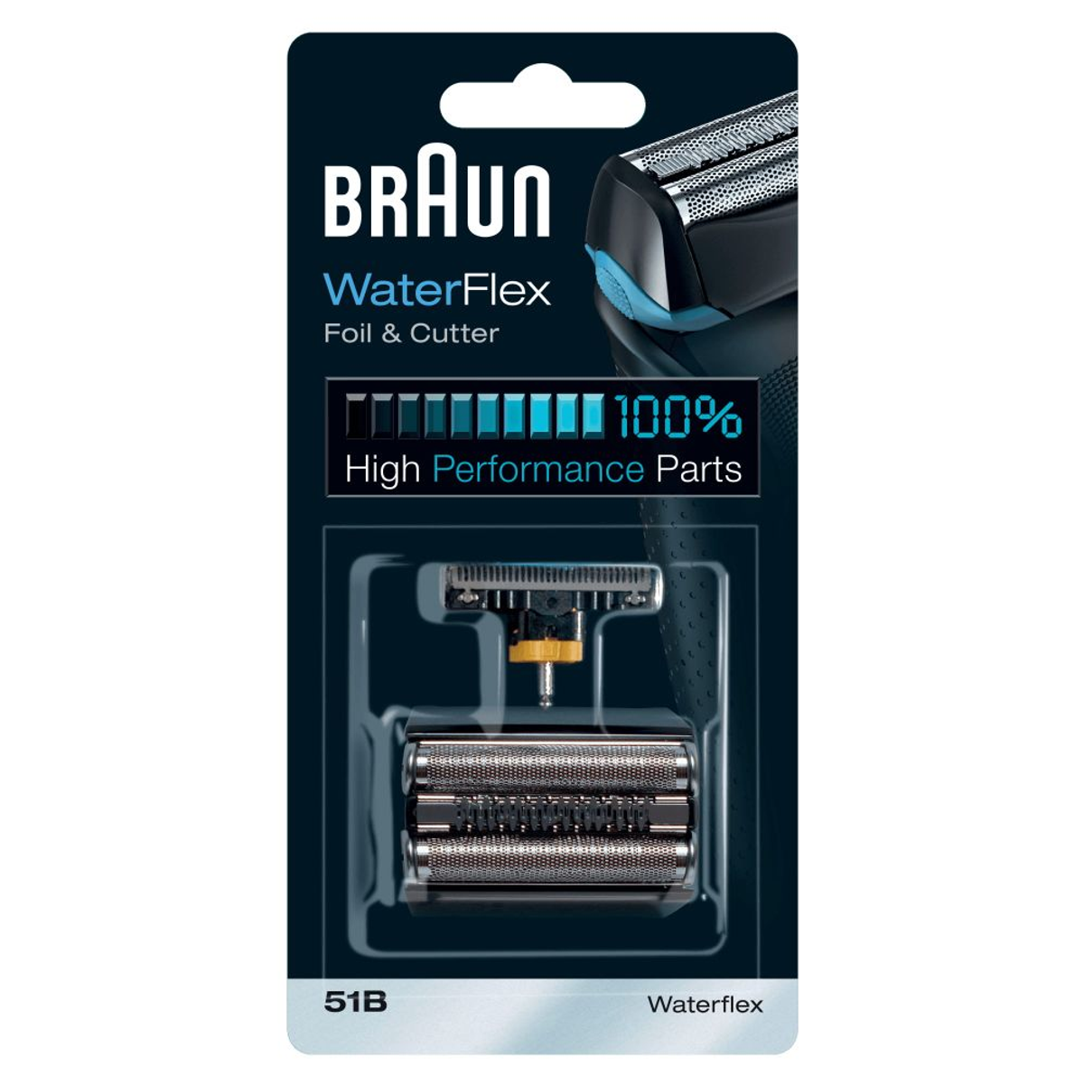 Recambio para afeitadora - WATERFLEX 51B BRAUN, Negro