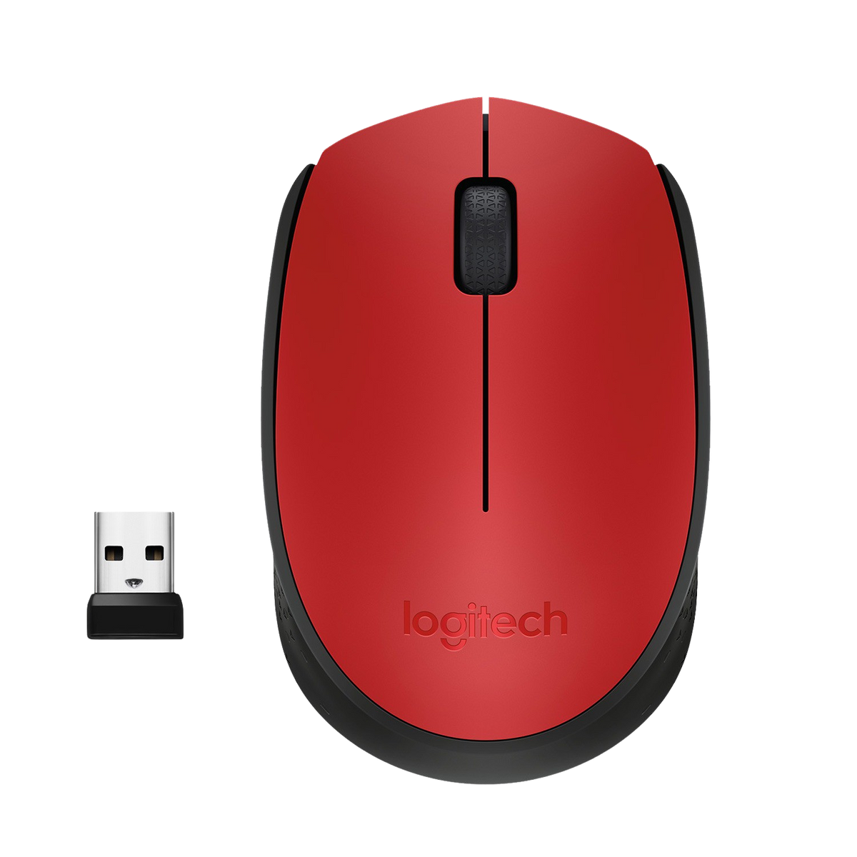 LOGITECH 910-004641 M171 Schwarz/Rot MOUSE RED Funkmaus, WRLS