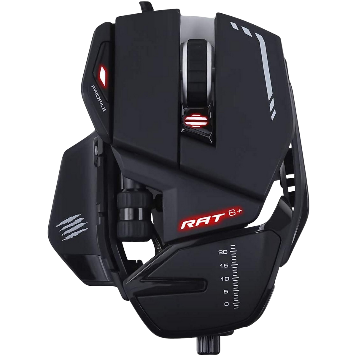 Gaming Schwarz MOUSE, GAMING R.A.T. MR04DCINBL000-0 OPTICAL CATZ 6+ Maus, MAD BL