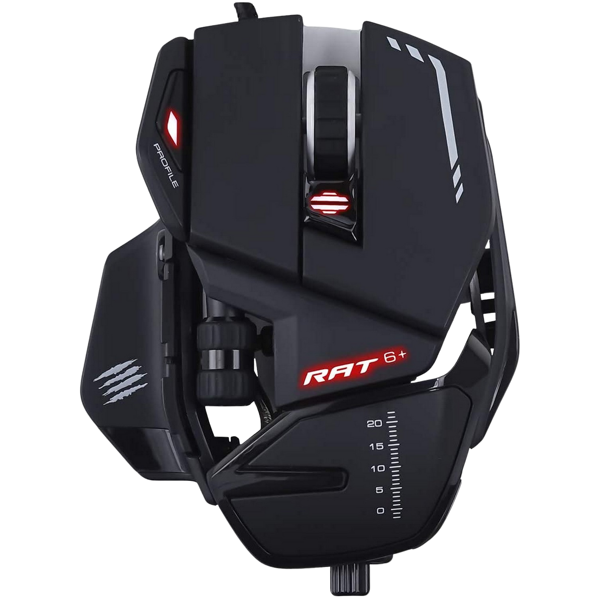 Ratón Gaming - R.A.T. 6+ MAD CATZ, Por cable, Negro