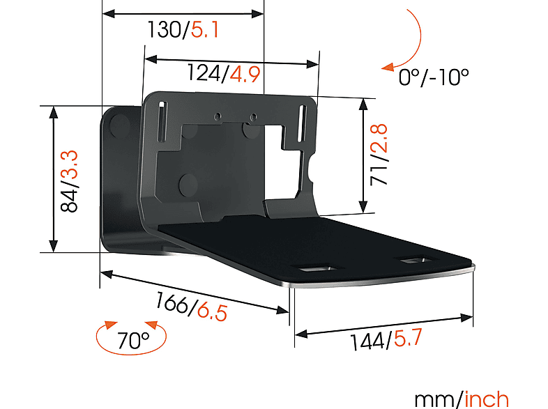 Soporte de pared para altavoces  - SOUND 3205B VOGELS