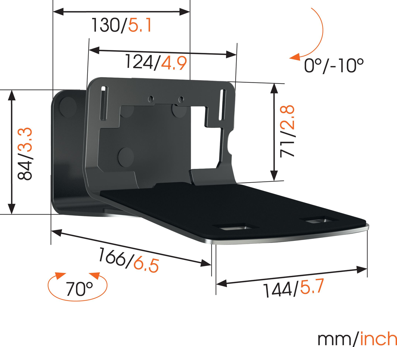 Soporte de pared para altavoces - SOUND 3205W VOGELS